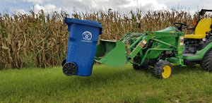 Trash/ Recycling Bin Mover for Forks and Bucket